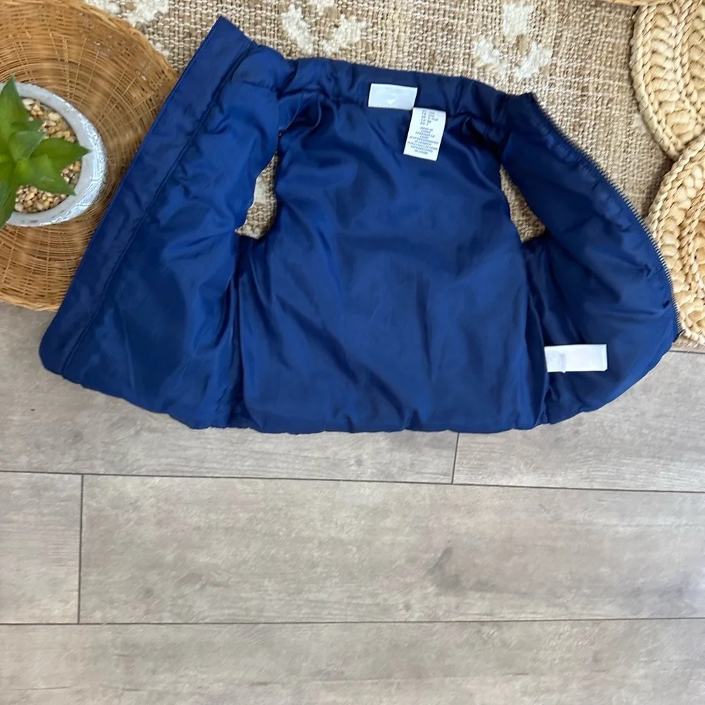 New Tommy Bahama Baby Boys Puffer Vest Jacket Navy Blue Logo Patch 12 Months